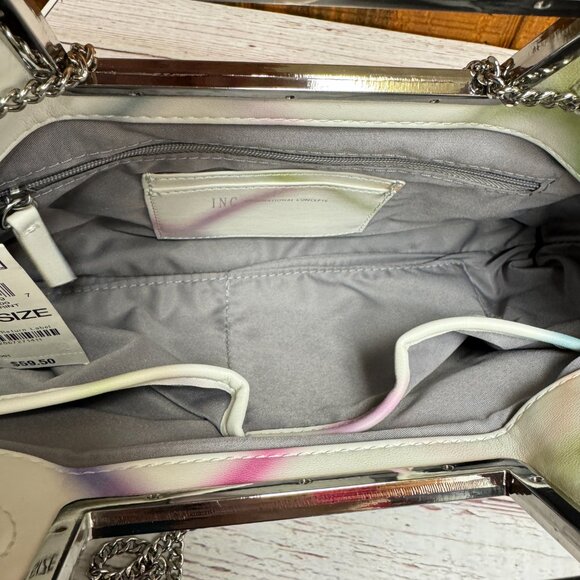 I.N.C. INTERNATIONAL CONCEPTS Juditth Handle Quilted Clutch – Airbrush Print - Picture 3 of 4